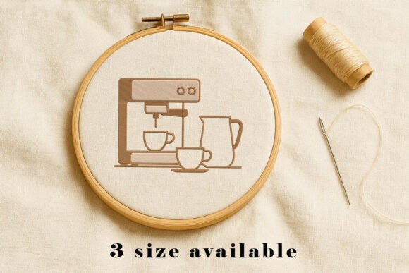 Coffee Machine Embroidery Design Review