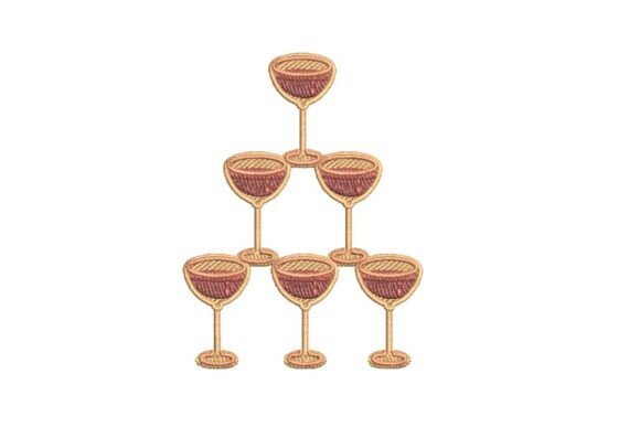 Festive Champagne Tower Embroidery Design Review