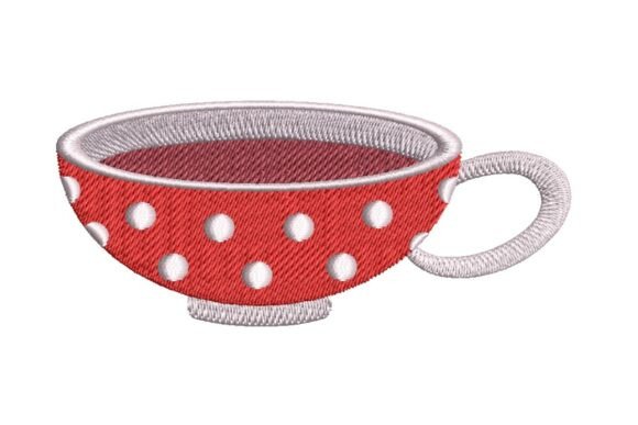 Festive Polka Dot Teacup Embroidery Review