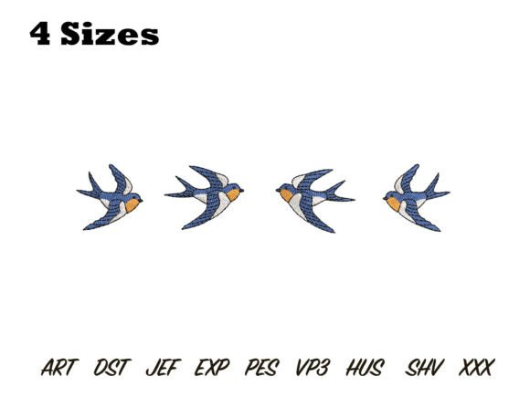 Flying Swallows Embroidery Design Review