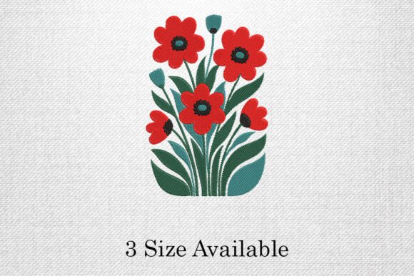 Red Bloom Floral Embroidery Design Review