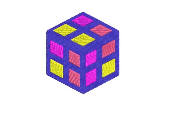 Retro 80s Puzzle Cube Embroidery Design Review