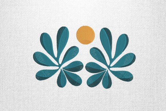 Review: Blue Leaf Pattern Embroidery Design
