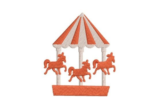 Review: Classic Carnival Carousel Embroidery Design