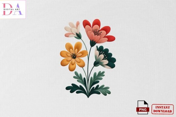 Review: Colorful Floral Embroidery PNG for Boutique Apparel