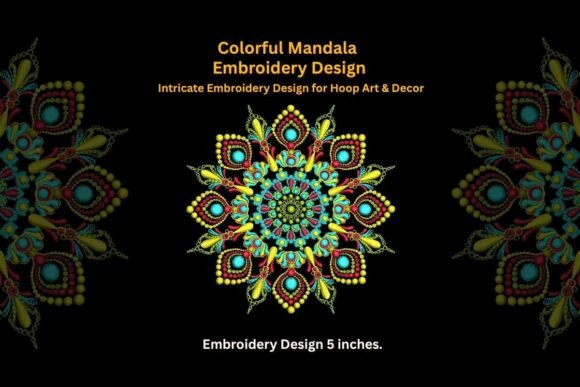 Review: Colorful Mandala Embroidery Design for Etsy Shops