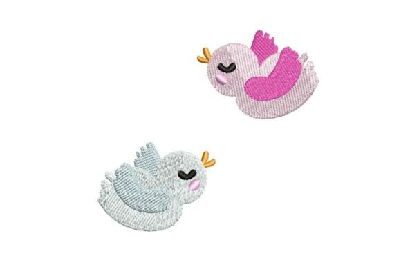 Review: Cute Pastel Love Birds Embroidery Design Set