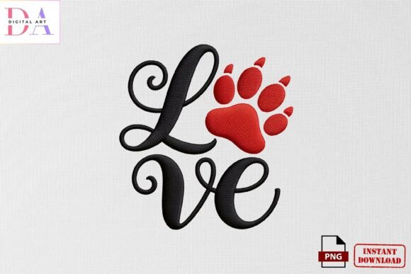 Review: Love Paw Print Embroidery PNG for Pet Lovers