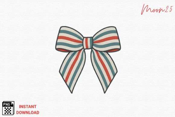 Review: Striped Ribbon Bow Embroidery PNG for Makers