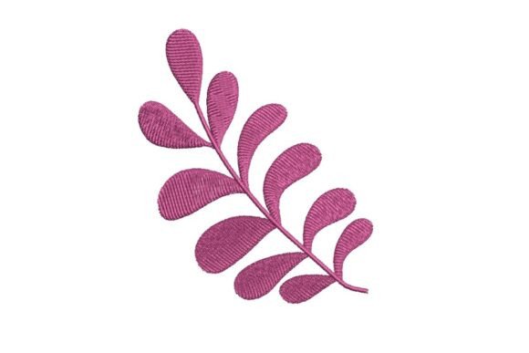Review: Stylized Purple Leaf Sprig Design