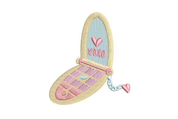 Review: XOXO Retro Flip Phone Embroidery Design
