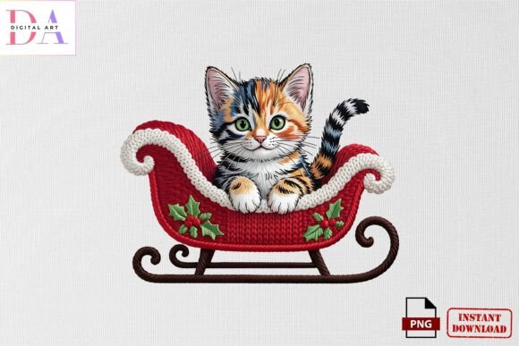 Reviewing the Christmas Cat Embroidery PNG for Apparel