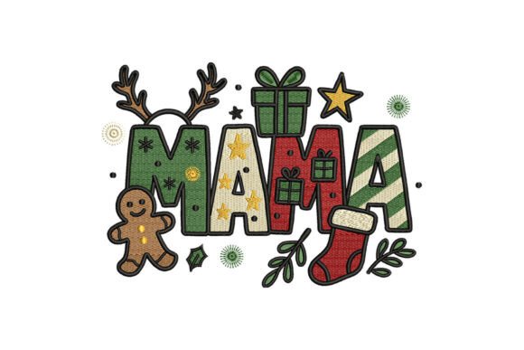 Reviewing the Christmas Mama Embroidery Design