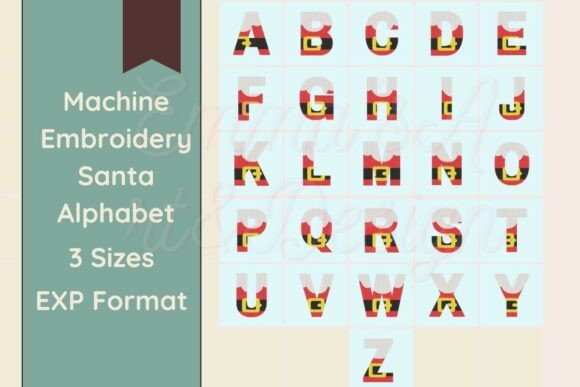 Santa Machine Embroidery Alphabet - EXP Review