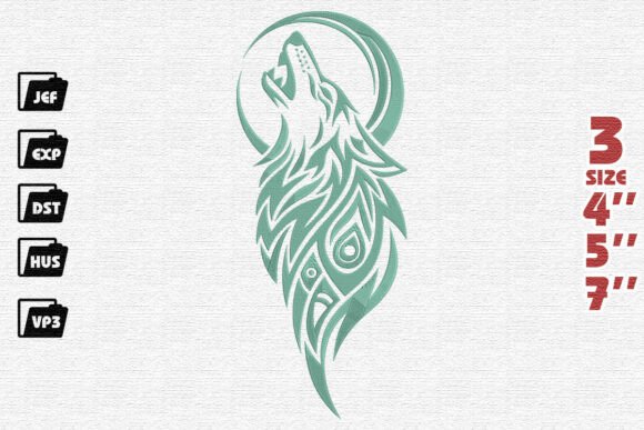 Tribal Wolf & Moon Mint Embroidery Review