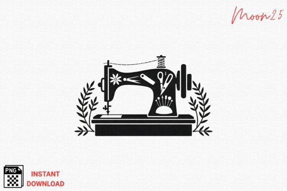 Vintage Sewing Machine Embroidery PNG Review