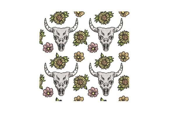 Western Skull & Flowers Pattern Review