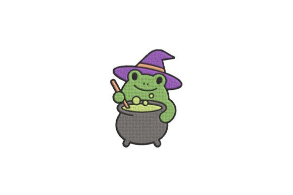 Witch Frog Cauldron Embroidery Review